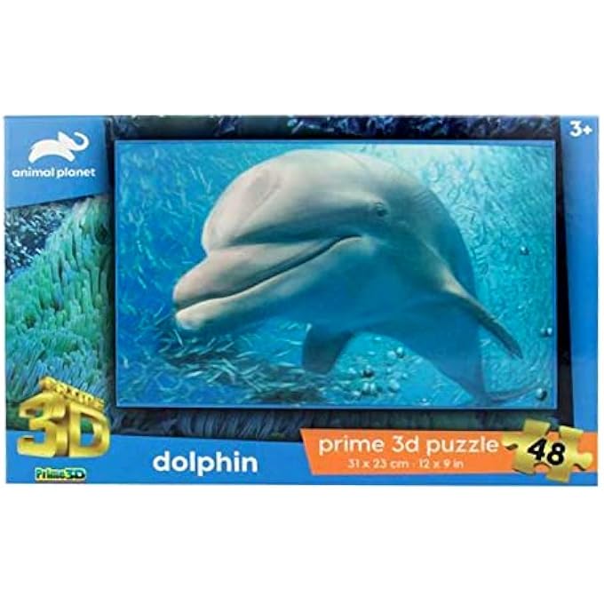 ANIMAL PLANET LICENSED - DOLPHIN PUZZLES - PUZZLE - 48 PCS - Image 1